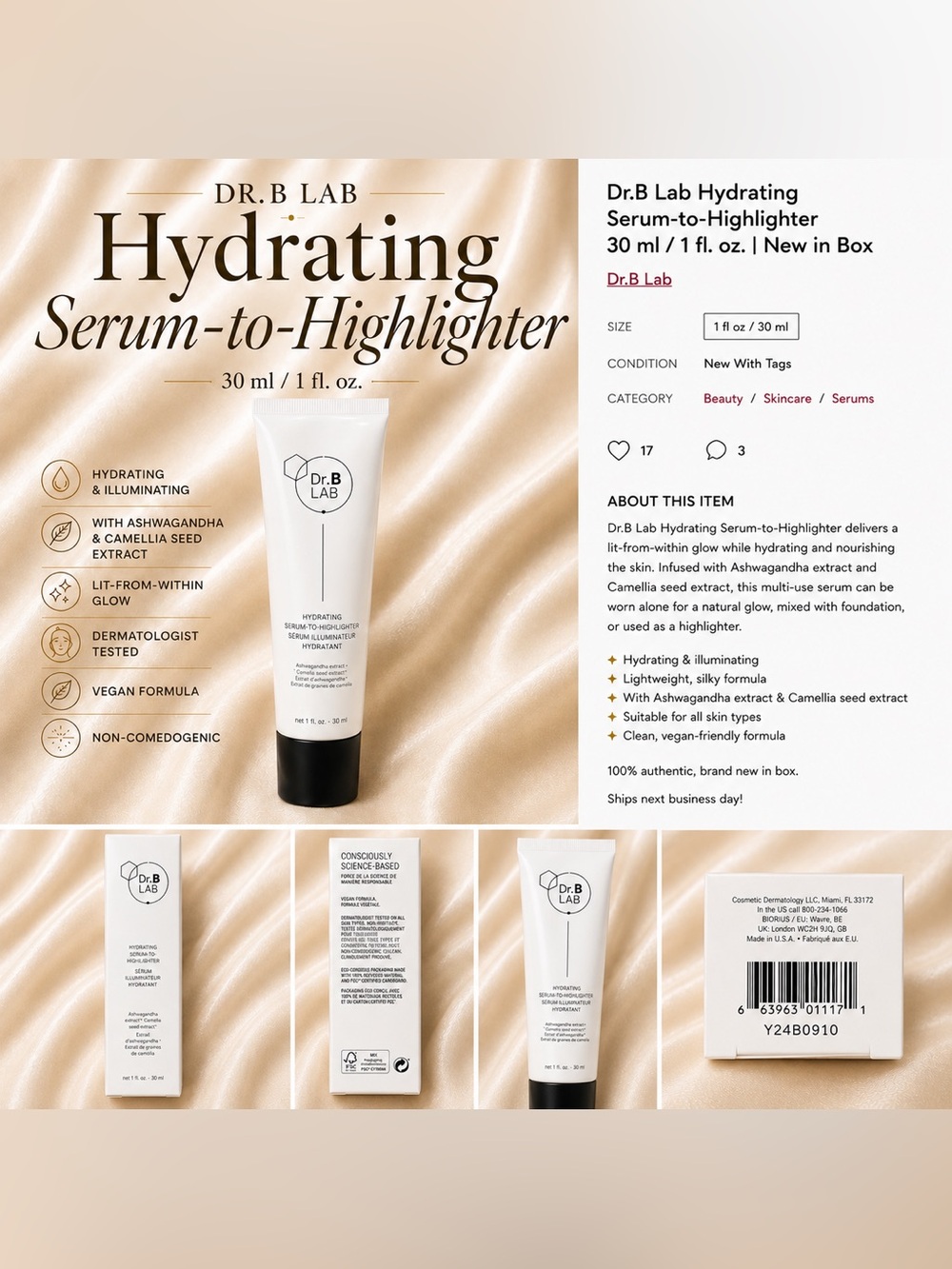 Dr.B Lab Hydrating Serum-to-Highlighter